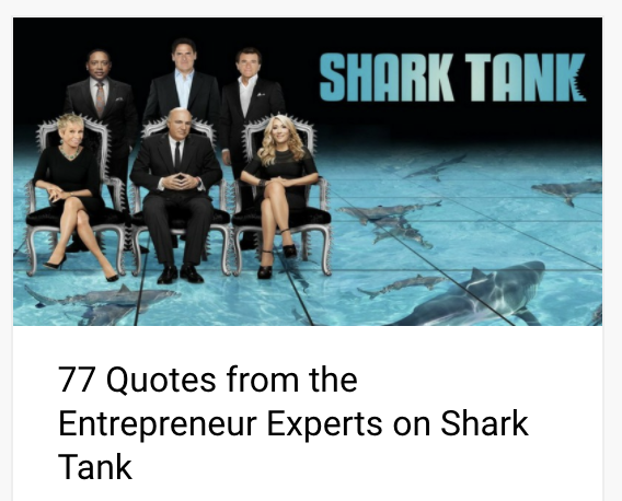 77 Quotes from the Entrepreneur Experts on Shark Tank | Anthony Caliendo | The Sales Assassin 