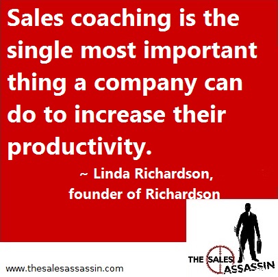 Sales coaching is the single most important thing a company can do to increase their productivity.